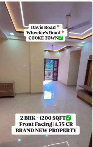2 BHK Apartment For Sale in Cooke Town