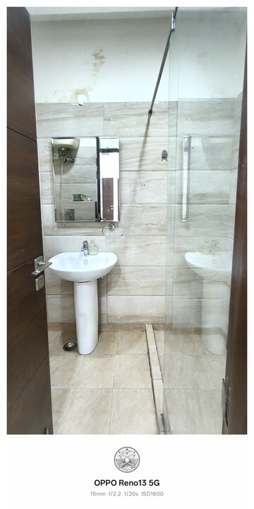 Bathroom in 3 BHK Builder Floor at Gulmohar Park – for Rent