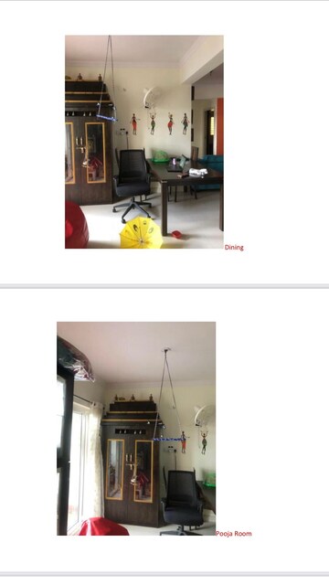 Living Room in 3 BHK Apartment at Creative Elegance, Nagavara – for Rent