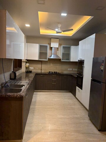 Kitchen in 3 BHK Builder Floor at Veera Safdarjung Enclave, Safdarjung Enclave – for Rent