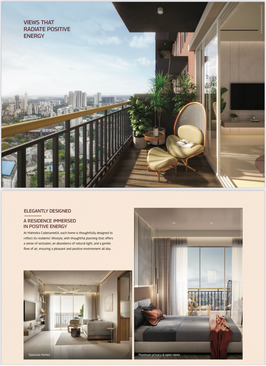 3 BHK 968 Sq.Ft. Apartment in Mahindra Marina 64