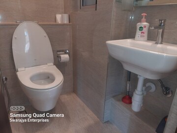 Bathroom in 1 BHK Apartment at Hiranandani Regent Hill, Powai – for Rent
