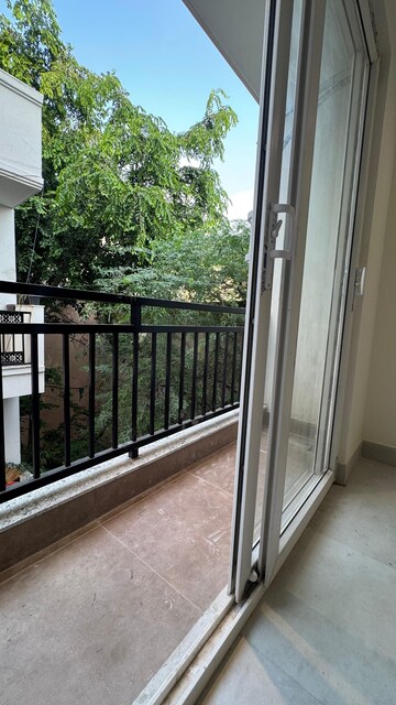 Balcony in 1.5 BHK Builder Floor at Risland Sky Mansion, Chattarpur – for Rent