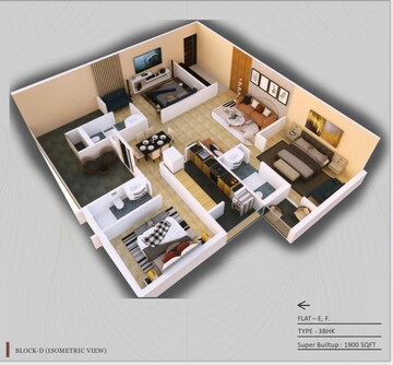 Master Plan in 4 BHK Apartment at Argora – for Sale