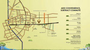 2 BHK Builder Floor – Map Location View at Signature Global Daxin Vistas, Sohna Road - for Sale