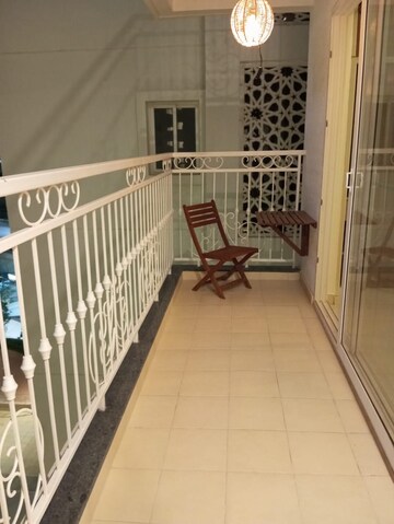 Balcony in 3 BHK Apartment at Prestige Beverly Hills, Kokapet – for Rent