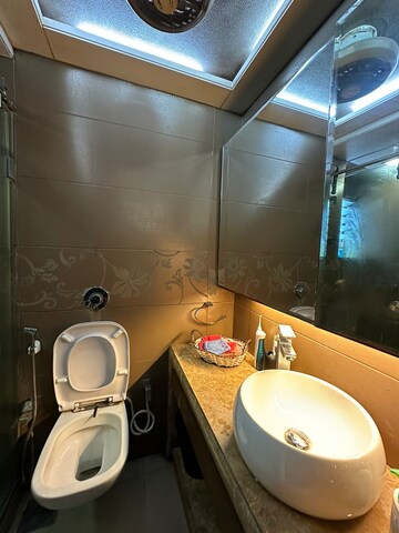 Bathroom in 2 BHK Apartment at Vasu Bhavan, Khar West – for Rent