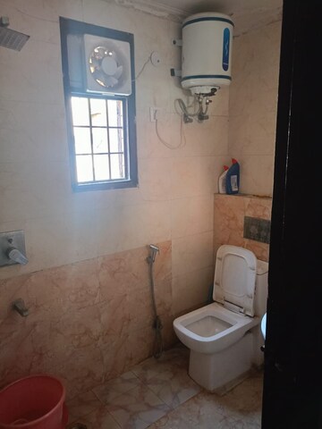 Bathroom in 2 BHK Builder Floor at Mehrauli – for Rent
