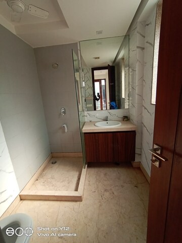 Bathroom in 4 BHK Builder Floor at Panchsheel Park – for Rent
