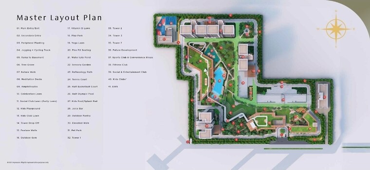 Master Plan, birla-arika 4 Bedroom 4300 Sq.Ft. Apartment In Sector 31 Gurgaon 8996269