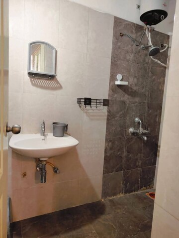 Bathroom in 2 BHK Apartment at Karan Athena, Wadgaon Sheri – for Rent