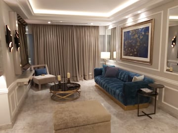 Living Room in 2.5 BHK Apartment at Marathon Monte South, Byculla West – for Rent