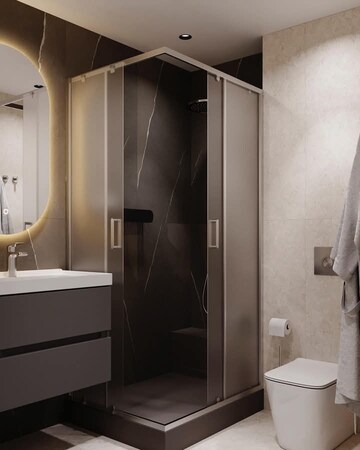 Bathroom in 3 BHK Apartment at Igi Airport Area – for Sale
