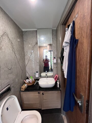 Bathroom in 1 RK Builder Floor at Sector 55 – for Rent