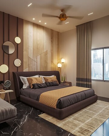 Bedroom in 3 BHK Builder Floor at Ashray Jaswanti Jewel, Kandivali West – for Sale