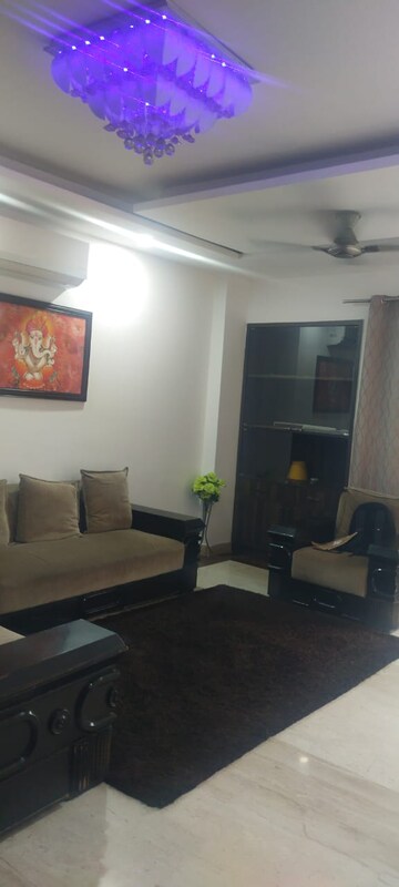 Living Room in 4 BHK Builder Floor at Malviya Nagar – for Rent