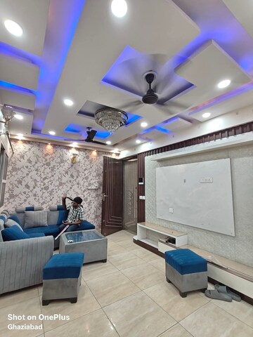 Living Room in 3 BHK Apartment at Freedom Fighters Enclave – for Rent