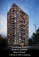3 BHK 1240 Sq.Ft. Apartment in Gurukrupa Vyom