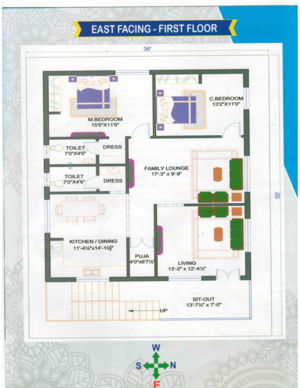 Floor Plan in  Plot at Mahagiri Golden Hills, Munganoor – for Sale