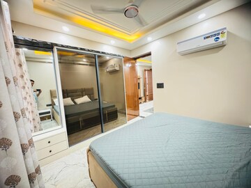 Bedroom in 1 BHK Builder Floor at Palm Residency Chhatarpur, Chattarpur – for Rent