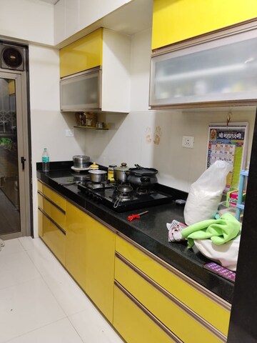 Kitchen in 1.5 BHK Apartment at Lodha Splendora, Ghodbunder Road – for Rent