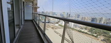 Balcony in 3 BHK Apartment at Adani Western Heights Sky Apartments, Andheri West – for Rent