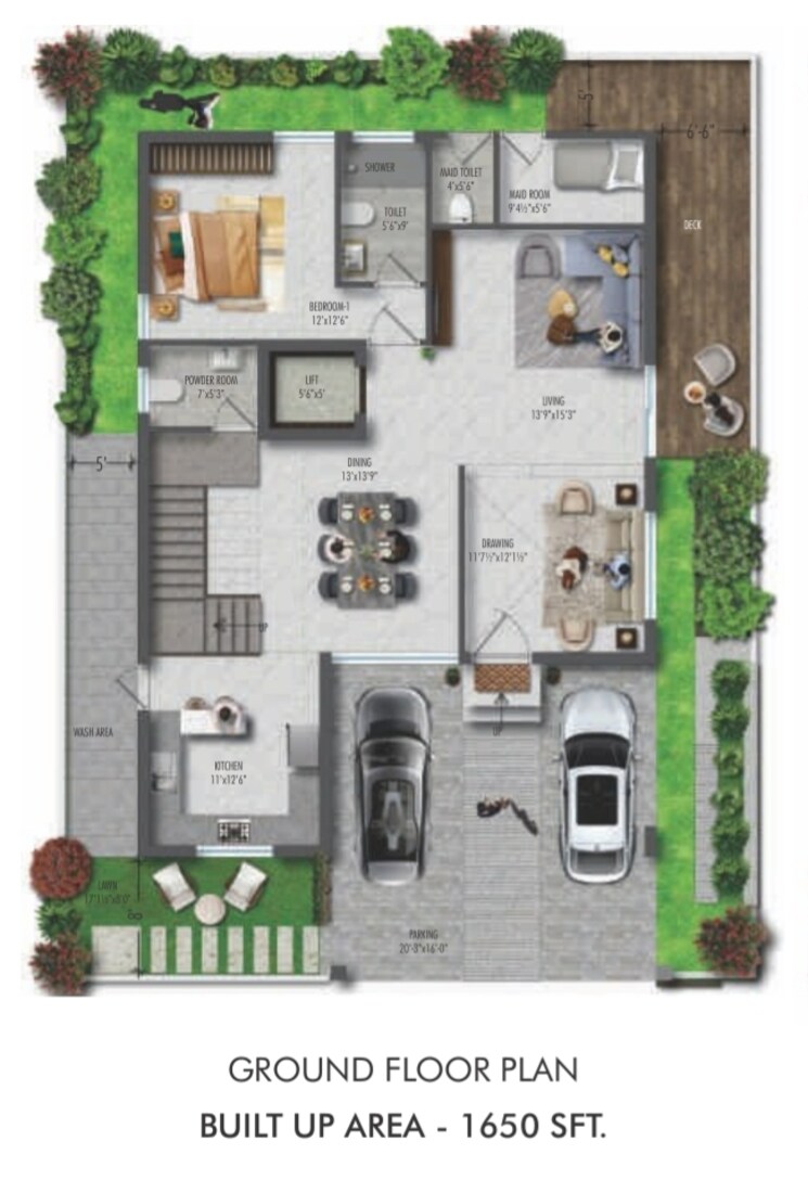Floor Plan, ssi-som-boulevard 4 Bedroom 5200 Sq.Ft. Villa In Mokila Hyderabad 8997199