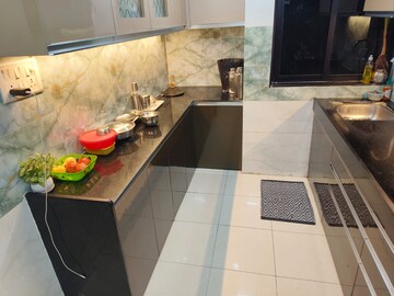Kitchen in 2 BHK Apartment at Krishna Greenland Park Vastu Federation, Ghodbunder Road – for Rent