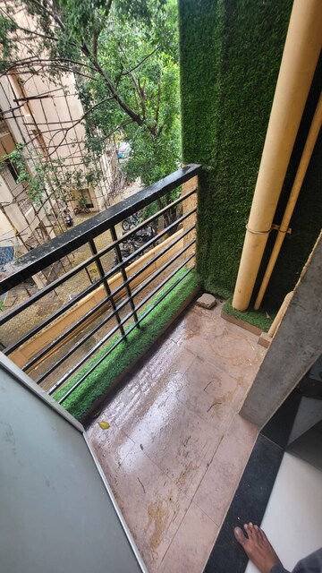 Balcony in 1 BHK Apartment at JVM Pearl, Kavesar – for Rent