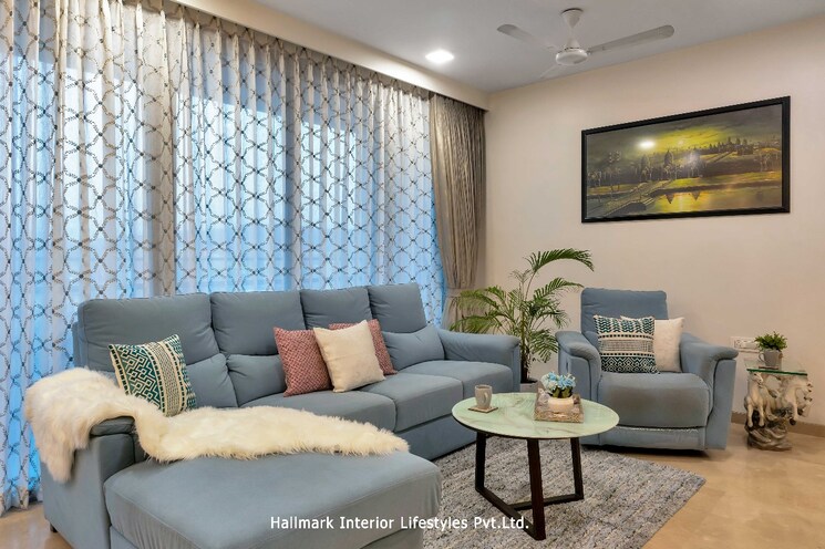 Living Room, oberoi-exquisite-goregaon 3 Bedroom 1100 Sq.Ft. Apartment In Goregaon East Mumbai 8997362