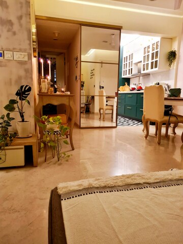 Living Room in 2 BHK Apartment at Lodha Fiorenza, Goregaon East – for Rent