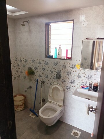 Bathroom in 4 BHK Apartment at Oval Apartments, Kharghar – for Rent