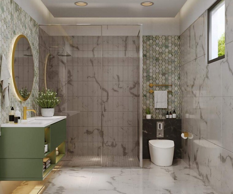 Bathroom, the-century-garden 2 Bedroom 624 Sq.Ft. Apartment In Bhankrota Jaipur 8997917