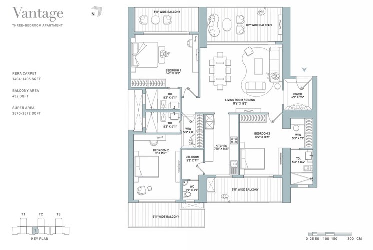 Floor Plan, indiabulls-estate-and-club 3.5 Bedroom 2465 Sq.Ft. Apartment In Sector 104 Gurgaon 8997892