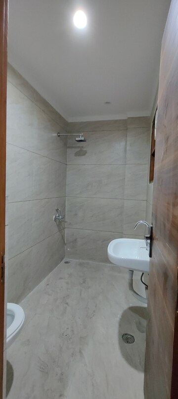 Bathroom in 3 BHK Builder Floor at Chattarpur – for Rent