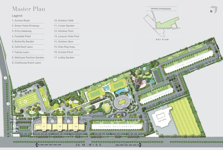 Master Plan, indiabulls-estate-and-club 3.5 Bedroom 2570 Sq.Ft. Apartment In Sector 104 Gurgaon 8998093