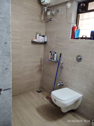 Bathroom in 2 BHK Apartment at Cosmos Jewels, Ghodbunder Road – for Rent