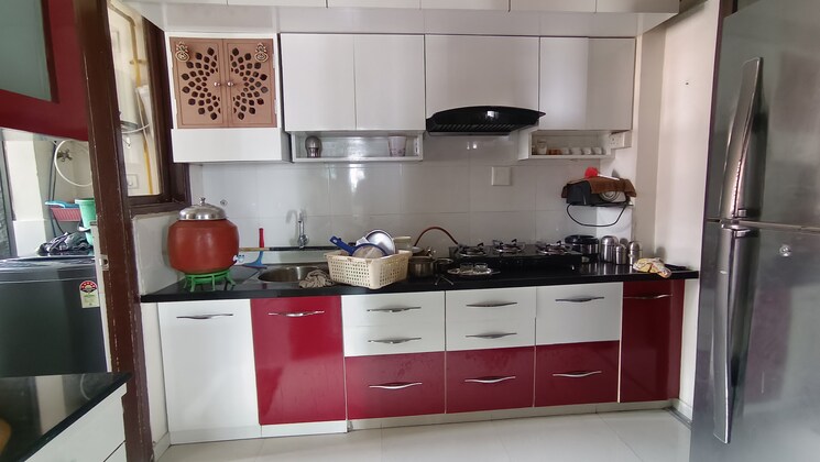 Kitchen, sun-aspire 3 Bedroom 1280 Sq.Ft. Apartment In Bopal Ahmedabad 8998587