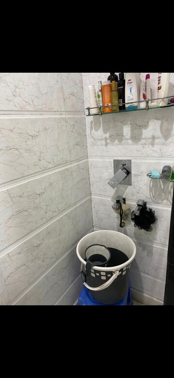 Bathroom in 1.5 BHK Builder Floor at Puri PP City Centre, Pitampura – for Rent