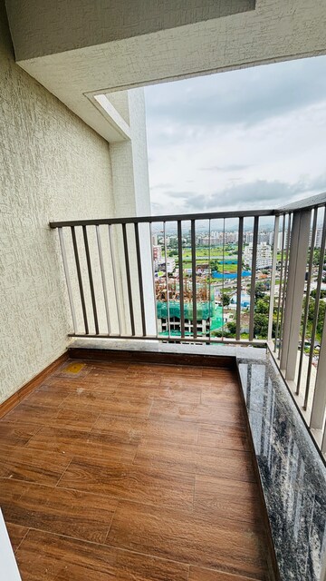 Balcony in 3 BHK Apartment at Rahul Downtown, Punawale – for Rent