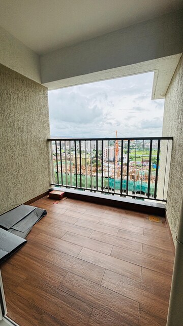Balcony in 3 BHK Apartment at Rahul Downtown, Punawale – for Rent