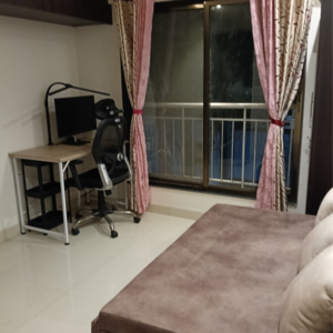 Living Room in 1 BHK Apartment at Haware Altura, Vikhroli East – for Sale