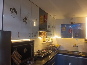 Kitchen in 3 BHK Apartment at Mansarovar – for Sale