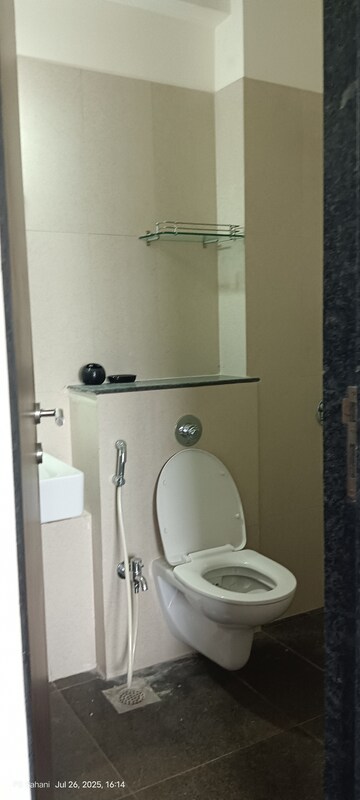 Bathroom in 2.5 BHK Apartment at Runwal Sanctuary, Mulund West – for Rent