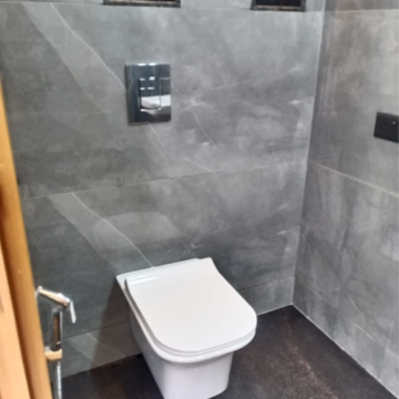 Bathroom in 1 BHK Builder Floor at Vasant Kunj – for Rent