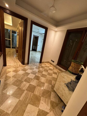 Living Room in 3 BHK Builder Floor at Shivalik Colony – for Rent