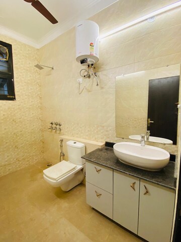 Bathroom in 3 BHK Builder Floor at RWA Apartments, Sector 31 – for Rent