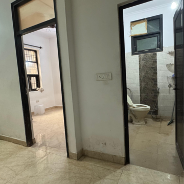 Bathroom in 1 BHK Builder Floor at Chattarpur – for Rent