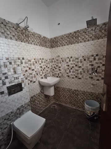 Bathroom in 3 BHK Builder Floor at Dhakoli – for Rent
