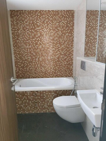 Bathroom in 3 BHK Apartment at Lodha The Park, Worli – for Rent